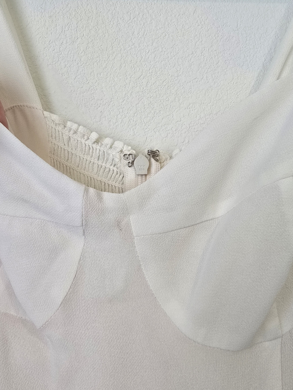 NWT Reformation Nadira Dress in Ivory Sweetheart Neckline Shoulder Strap Ties - Picture 13 of 14